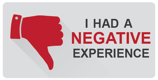 I had a negative experience.